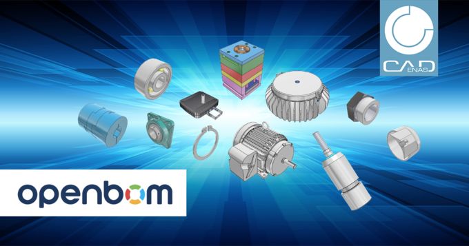 OpenBOM现在能提供的所有零部件模型数据，都来自于由CADENAS技术支持的制造商认证的产品电子目录