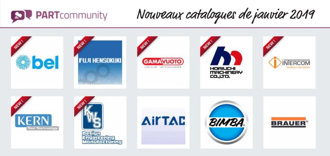 PARTcommunity : nouveaux catalogues de janvier 2019