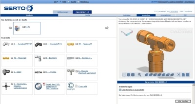 3D CAD Downloadportal der SERTO AG