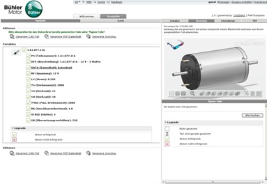 3D CAD Downloadportal von Bühler Motor