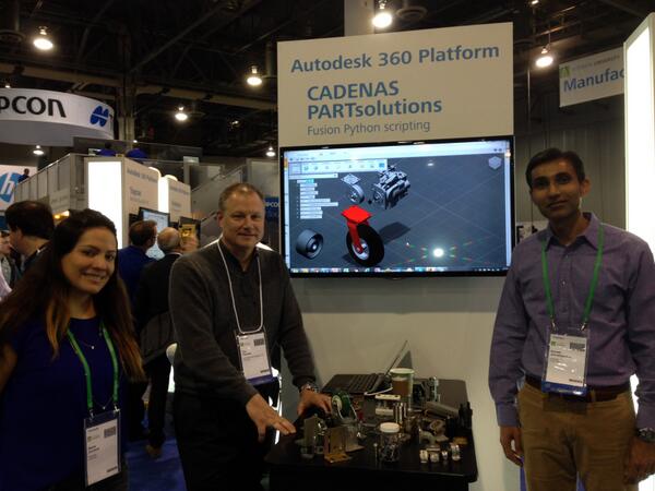 CADENAS PARTsolutions as part of the Autodesk University 2013 Event