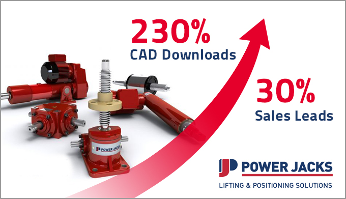 去年一年里CAD模型下载量猛增230%，销售线索增加了30%