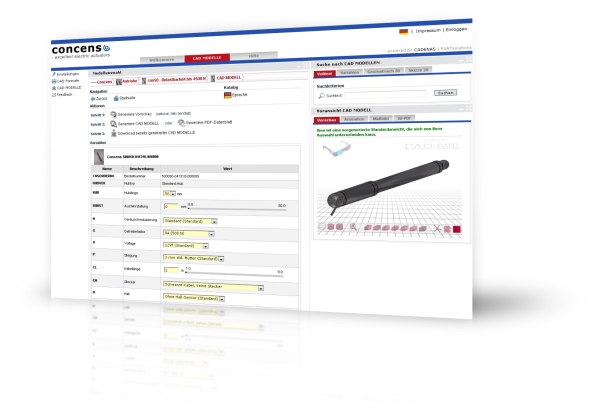 3D CAD Downloadportal von Concens
